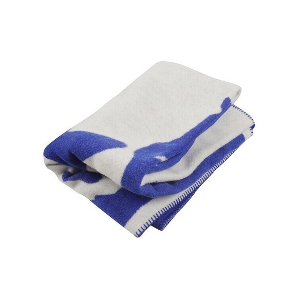 Burberry Wool Scarf With Bold Blue - NWT